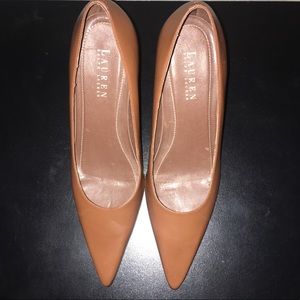 Lauren Ralph Lauren tan heels